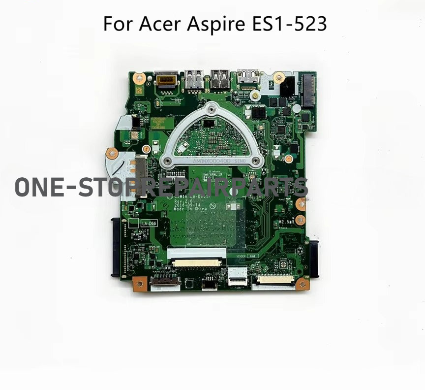 C5W1R LA-D661P For Acer Aspire ES1-523 Laptop Motherboard With E1-7010 A4-7210 A8-7410 CPU DDR3 NB.GKY11.001 NBGGT11001 100% New Acer laptop repair parts