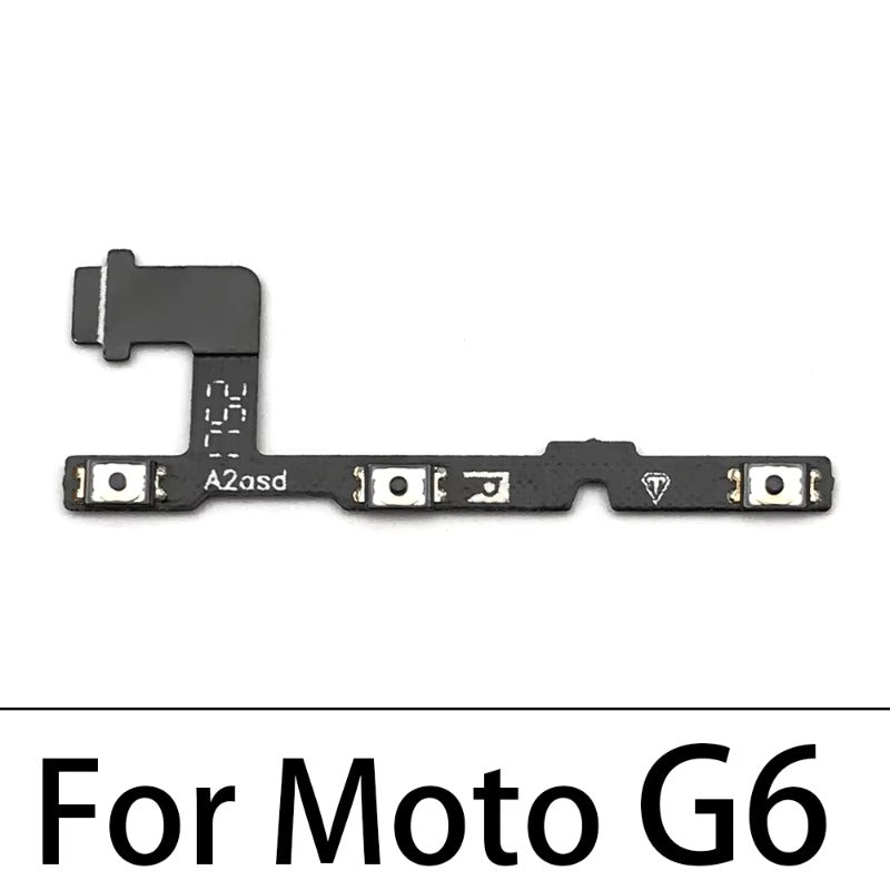 50Pcs, Volume Button Power Switch On Off Button Flex Cable For Motorola Moto G5 G6 G8 G7 G9 Plus Play Power Lite Motorola phone repair parts