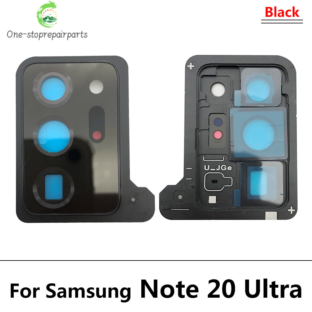 Housing Back Rear Camera Glass Lens With Cover Frame Holder For Samsung Note 20 / Note 20 Ultra / Note 10 Plus / Note 10 Lite Samsung phone repair parts