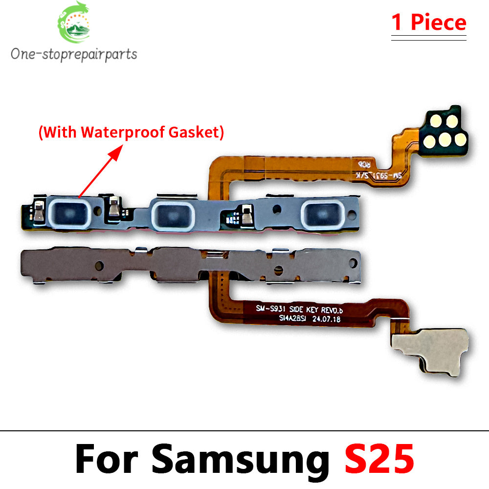 OEM Power On Off Volume Button Flex Cable For Samsung S25 S24 S23 S22 Plus Ultra S24 Fe S23 Fe With Waterproof Samsung phone repair parts