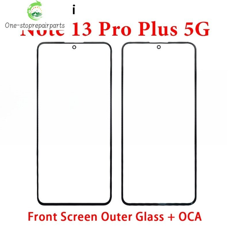 New Screen Front Outer Glass + OCA For Xiaomi Redmi Note 10 10s 11 11s 12 12s 13 Pro Plus 4G 5G Screen Touch Panel Glass Xiaomi  Xiao mi phone repair parts