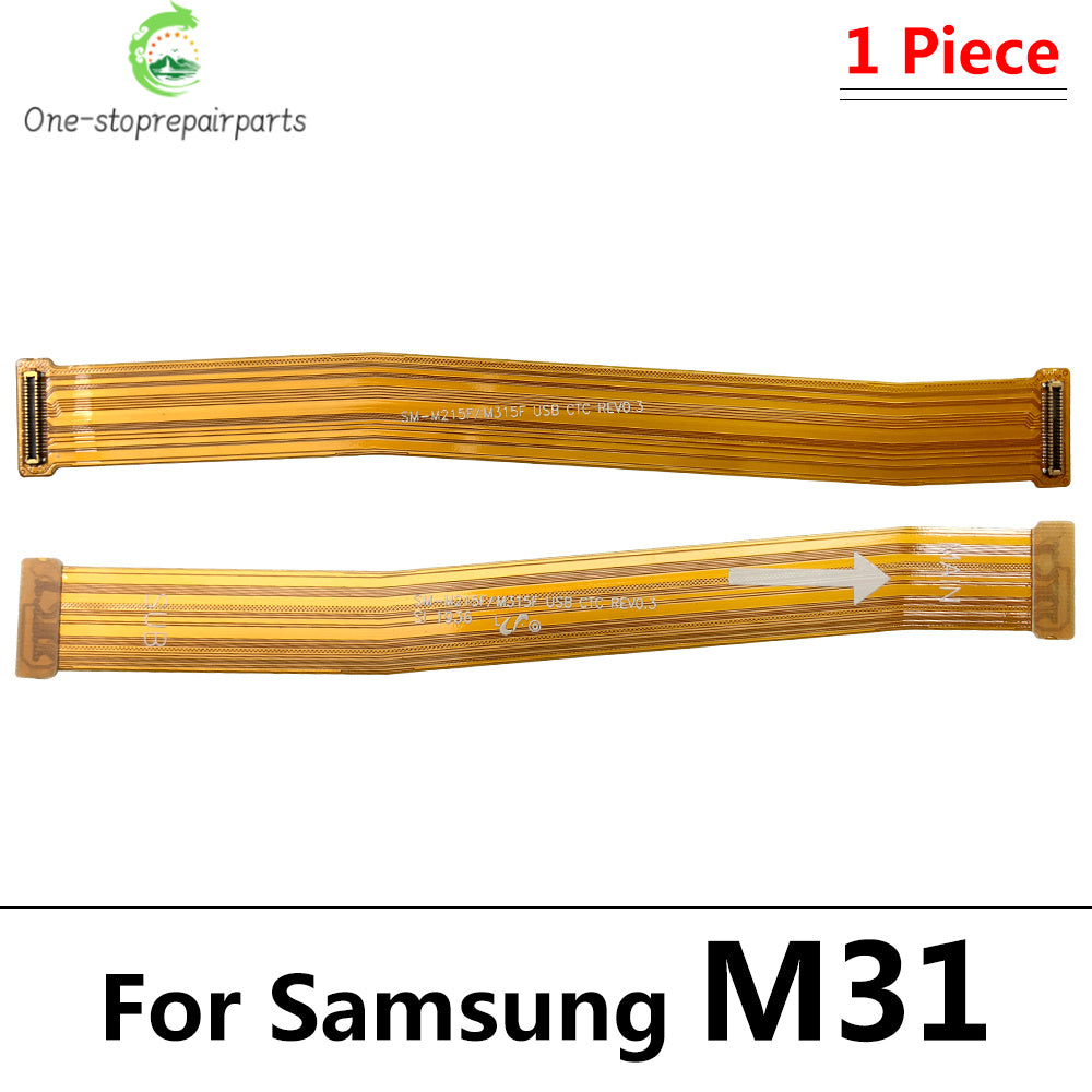 10Pcs， Main Board Motherboard Connector Flex Cable For Samsung M21 M31 M31S M51 M52 M62 M32 M10 M20 M30 M21s M30s M22 M53 M54 5G Samsung phone repair parts