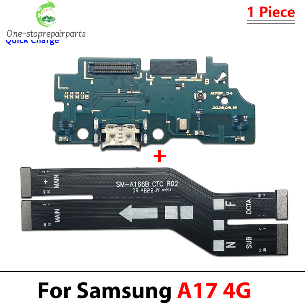 New For Samsung A15 A25 A35 A55 A16 A26 A56 A17 4G 5G USB Charging Port Board Connector Port Main Mainboard Flex Cable Samsung phone repair parts