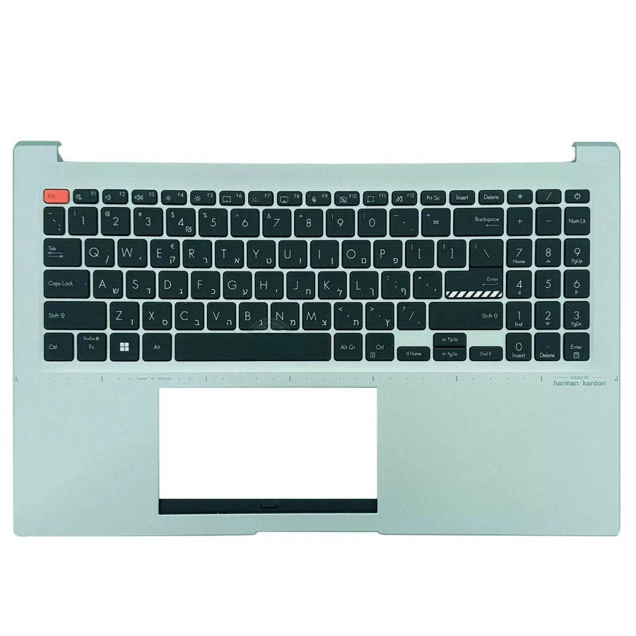 Upper C-case US keyboard for ASUS Vivobook 15 S15 K3502ZA K3402ZA FR3021 K3402Z K3502Z M3502ZA M3502Z 90NB0XX2-R30RU0 13N1-FLA0B11 topcase palmrest keyboard backlight assembly ASUS Laptop repair parts