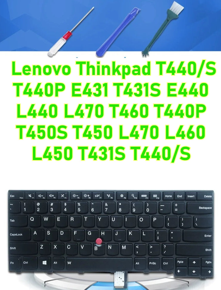 Laptop keyboard for Lenovo Thinkpad T440/S T440P E431 T431S E440 L440 L470 T460 T440P T450S T450 L470 L460 L450 T431S T440/S keyboard Lenovo laptop repair parts