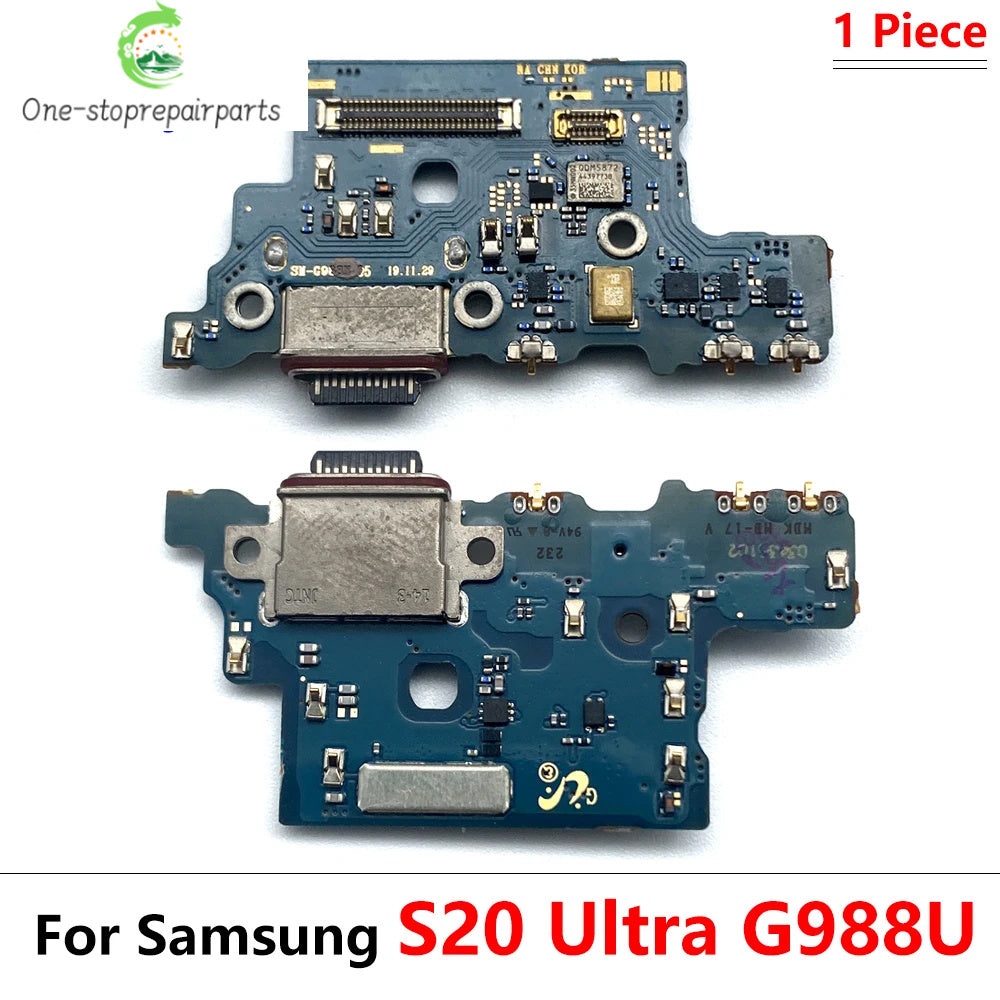 Dock Connector USB Charger Charging Board Port Microphone Flex Cable Board For Samsung S20 S21 Plus Ultra Fe 4G 5G G981B G986B Samsung phone repair parts