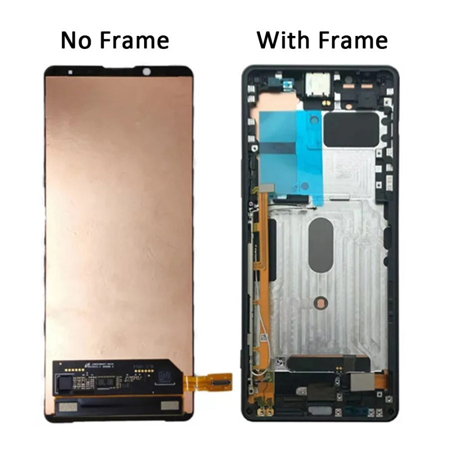 6.5''  For Sony Xperia 1 II XQ-AT51 LCD display with frame touch screen digitizer Assembly For Sony X1 ii lcd display Sony phone repair parts