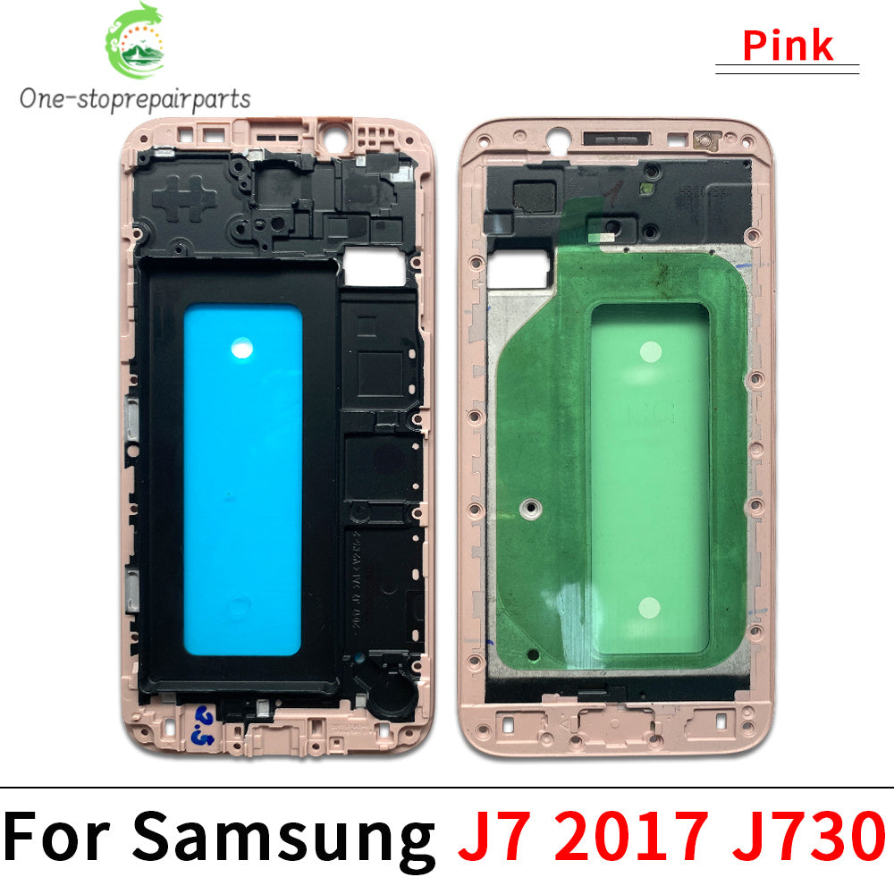 Middle Frame Front Bezel Cover Chassis Housing Back Plate LCD Holder For Samsung J4 J5 J6 J7 Prime Plus Core 2017 J530 J730 J610 Samsung phone repair parts