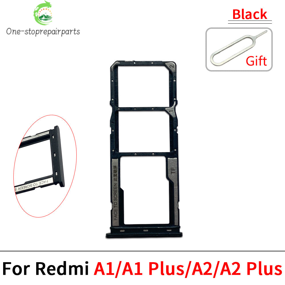 10Pcs/Lot, SIM Card Tray Slot Holder Adapter Accessories For Redmi A1 A2 A3 Plus Redmi phone repair parts