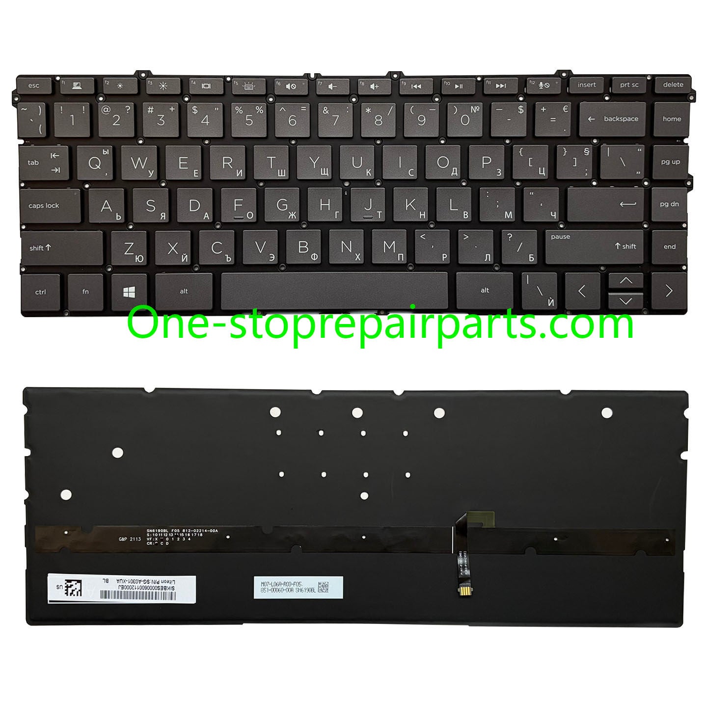Upper Keyoard  for HP Spectre X360 13-AW TPN-Q225 UK/SP/RU/LA US