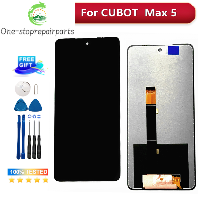 6.95" Original For Cubot Max 5 LCD Display + Touch Screen Assembly Replacement Tested Well For Cubot Max5 LCD + Tool Other brand Phone repair parts