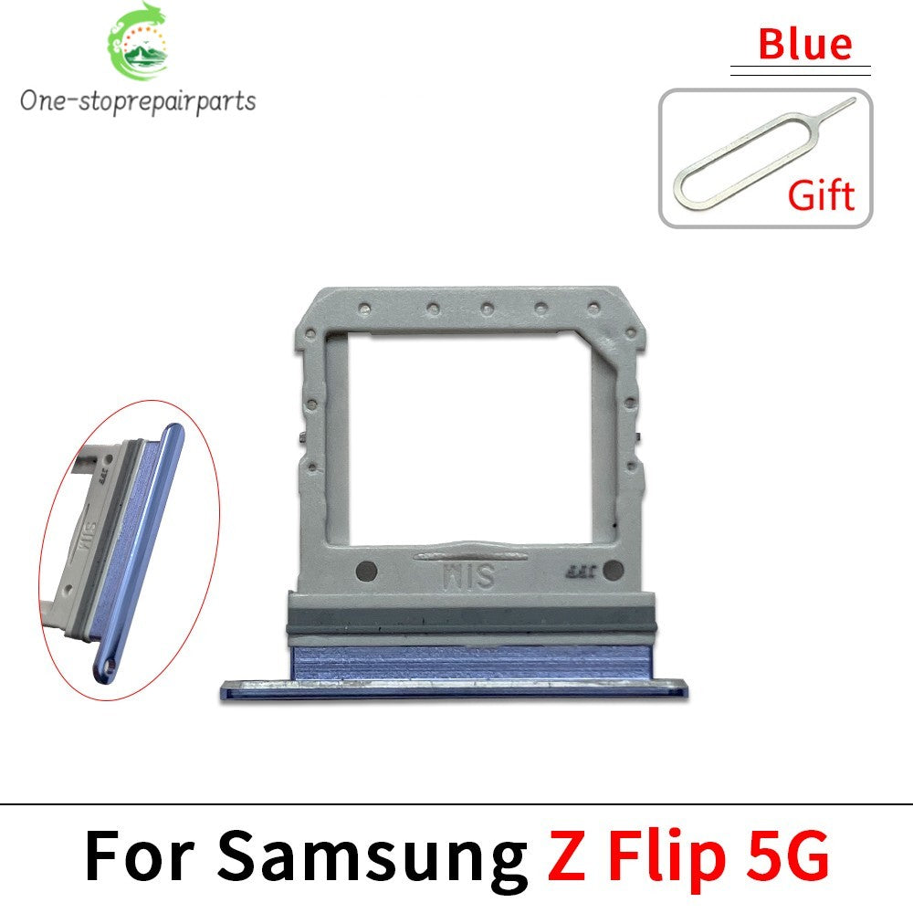 10Pcs/Lot, New For Samsung Z Flip 2 3 4 5 6 5G F711 F721 F731 F741 SIM Card Tray Slot Holder Adapter Accessories Samsung phone repair parts