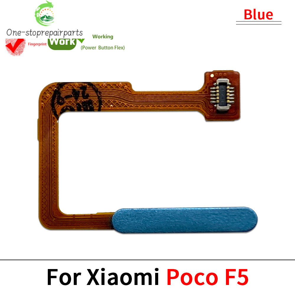 New Fingerprint Flex Cable For Xiaomi Mi Poco F3 F4 GT F5 5G Home Menu Button Key Flex Cable Replacement Parts Xiaomi  Xiao mi phone repair parts