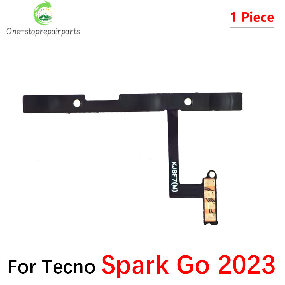 10Pcs, Power On Off Volume Key Button Flex Cable For Infinix Tecno Spark 7 8 8C 10 10C 20 20C 30C Pro Go 2020 2022 2023 2024  infinix phone repair parts
