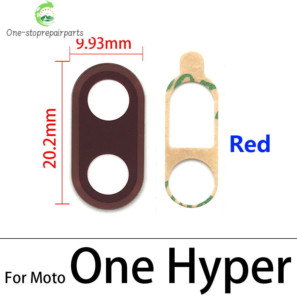 10Pcs,  Camera Glass Lens Back Rear Camera Glass Lens For Motorola Moto One Hyper Fusion Plus Action Vision With Adhesive Motorola phone repair parts