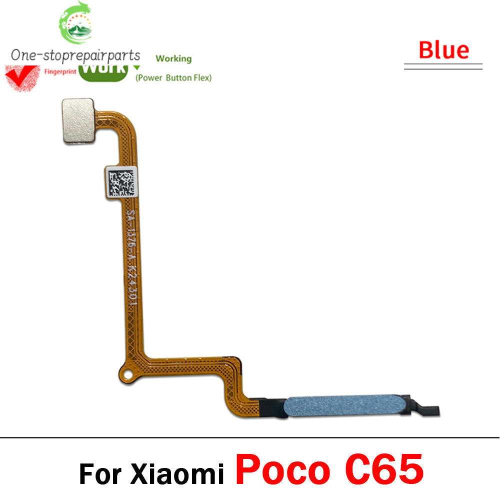 Home Button FingerPrint Touch ID Sensor Flex Cable Ribbon For Xiaomi Poco C50 C55 C65 C71 Replacement Parts Xiaomi  Xiao mi phone repair parts