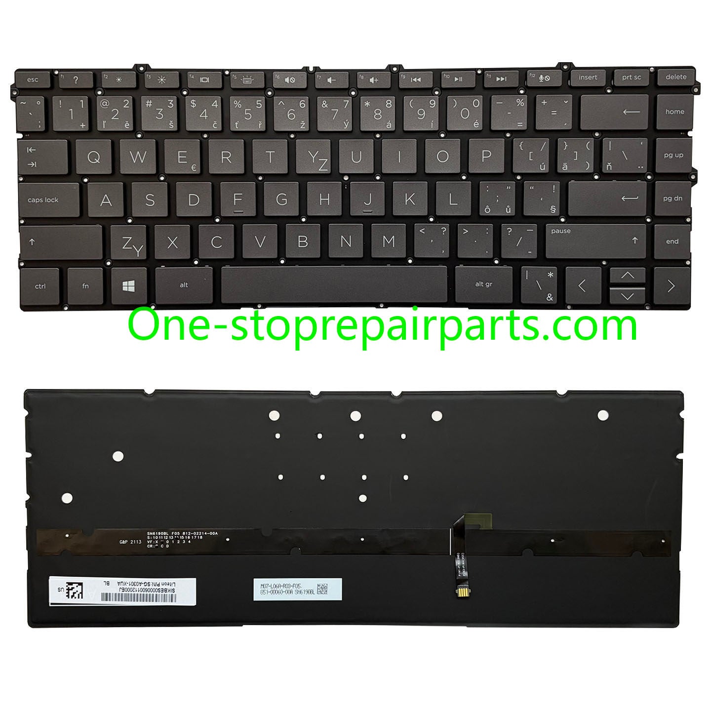 Upper Keyoard  for HP Spectre X360 13-AW TPN-Q225 UK/SP/RU/LA US