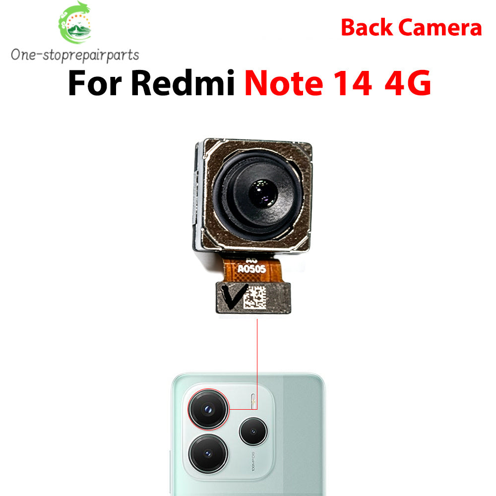Back Rear Camera Big Main Camera Front Camera Flex Cable For Xiaomi Redmi Note 14 Pro 4G 5G  Xiaomi  Xiao mi phone repair parts