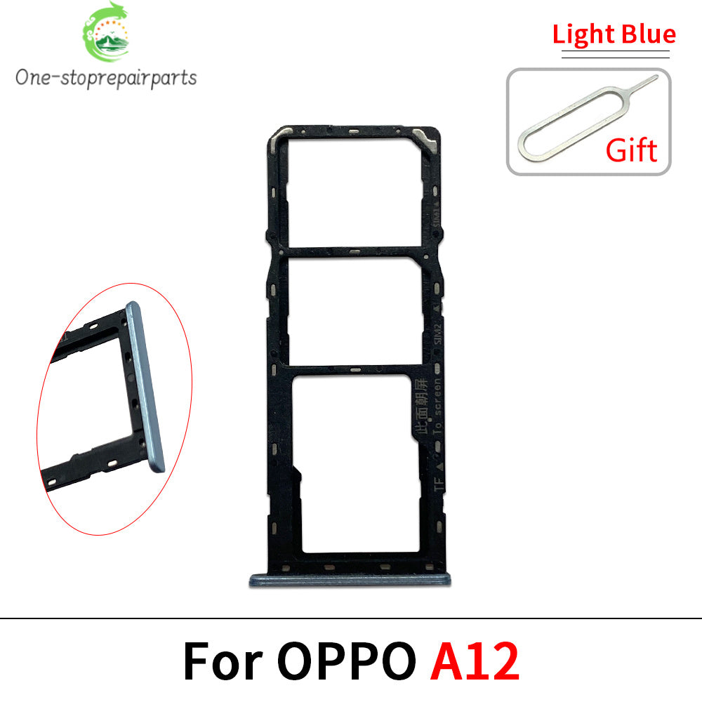 New For OPPO A11 A12 A15 A16 A16s Micro Nano SIM Card Holder Tray Slot Holder Adapter Socket OPPO phone repair parts