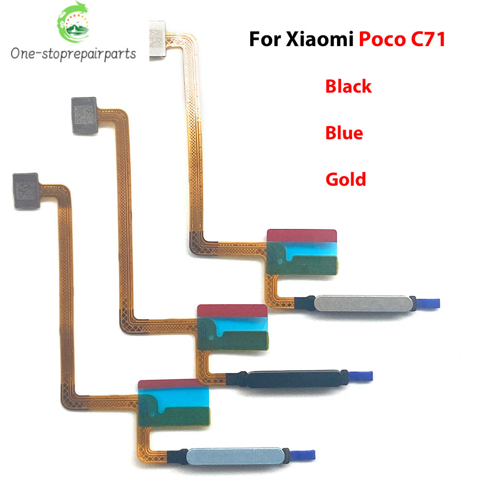 Home Button FingerPrint Touch ID Sensor Flex Cable Ribbon For Xiaomi Poco C50 C55 C65 C71 Replacement Parts Xiaomi  Xiao mi phone repair parts