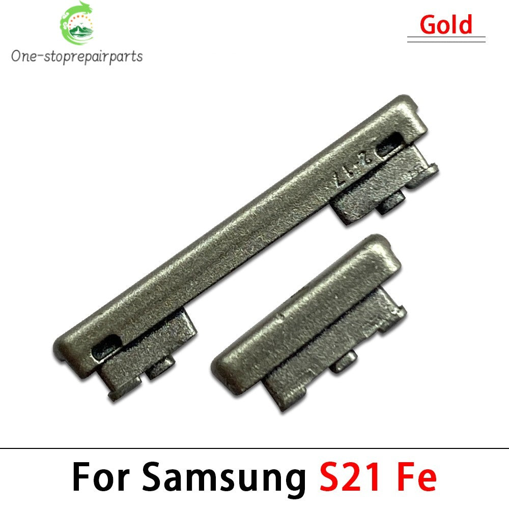 10Pcs, Side Keys Key Power and Volume Buttons Button For Samsung S21 / S21 Plus / S21 Ultra / S21 Fe Replacement Parts Samsung phone repair parts