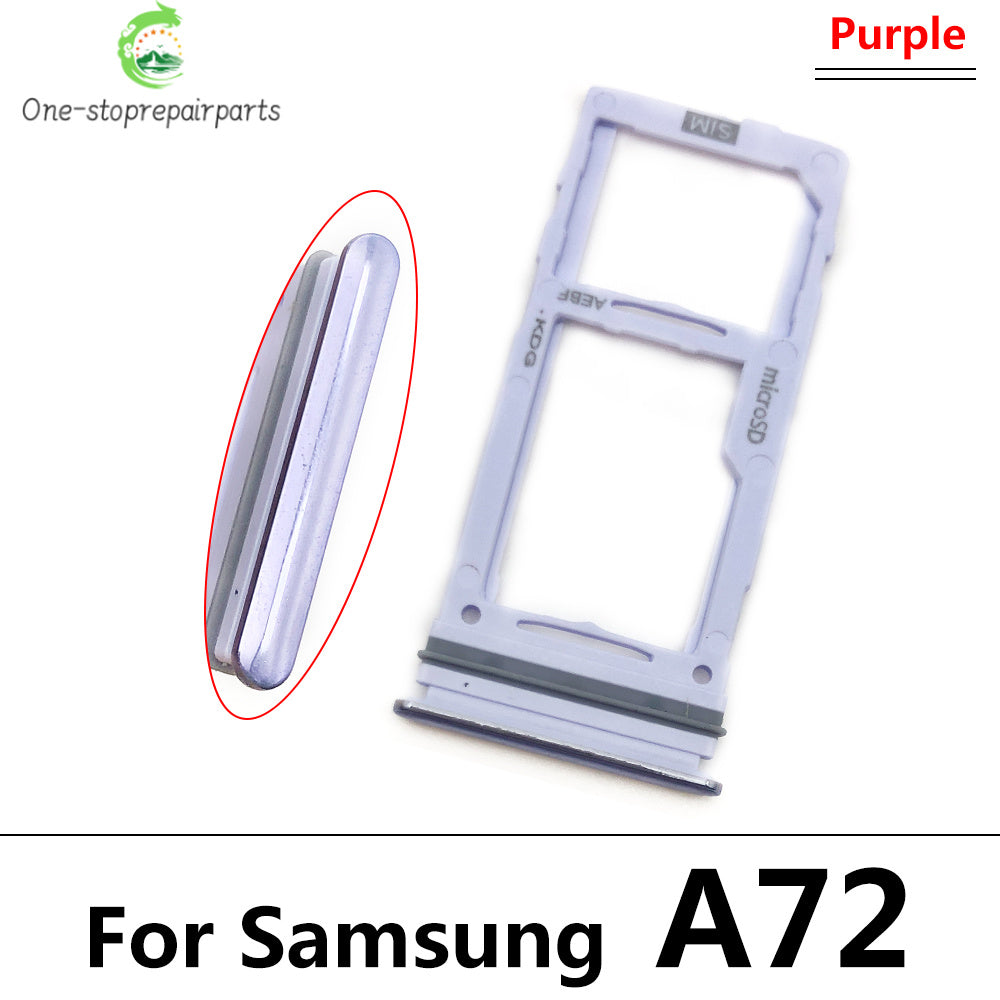 New Sim Card Tray Reader Socket Slot Holder For Samsung A32 A52 A72 4G 5G Replacement Part Samsung phone repair parts