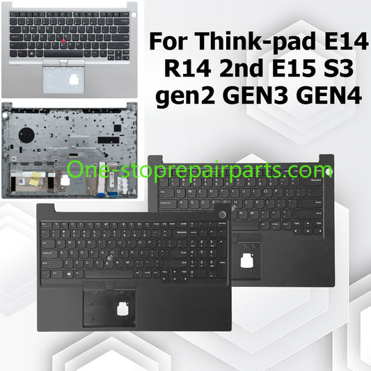 Upper case keyboard for Thinkpad E14 R14 2nd E15 S3 gen2 GEN3 GEN4 topcase palmrest C cover 5M11A35060 5M11A35548 5M11A35336