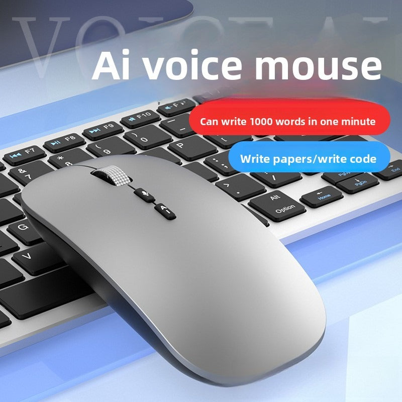 Source Type-C charging port AI voice metal roller dual-mode charging wireless Bluetooth 2.4G mouse