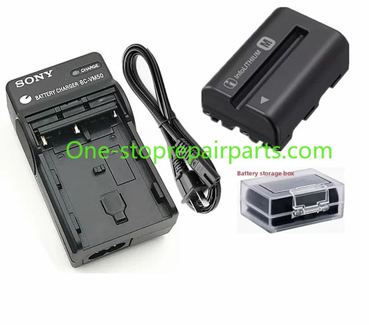 1600mAh Battery For Sony SLT-A57 58 A65 A77 A99 digitizer camera battery charger NP-FM500H BATTERY PACK BC-VM50 digital camera repair parts