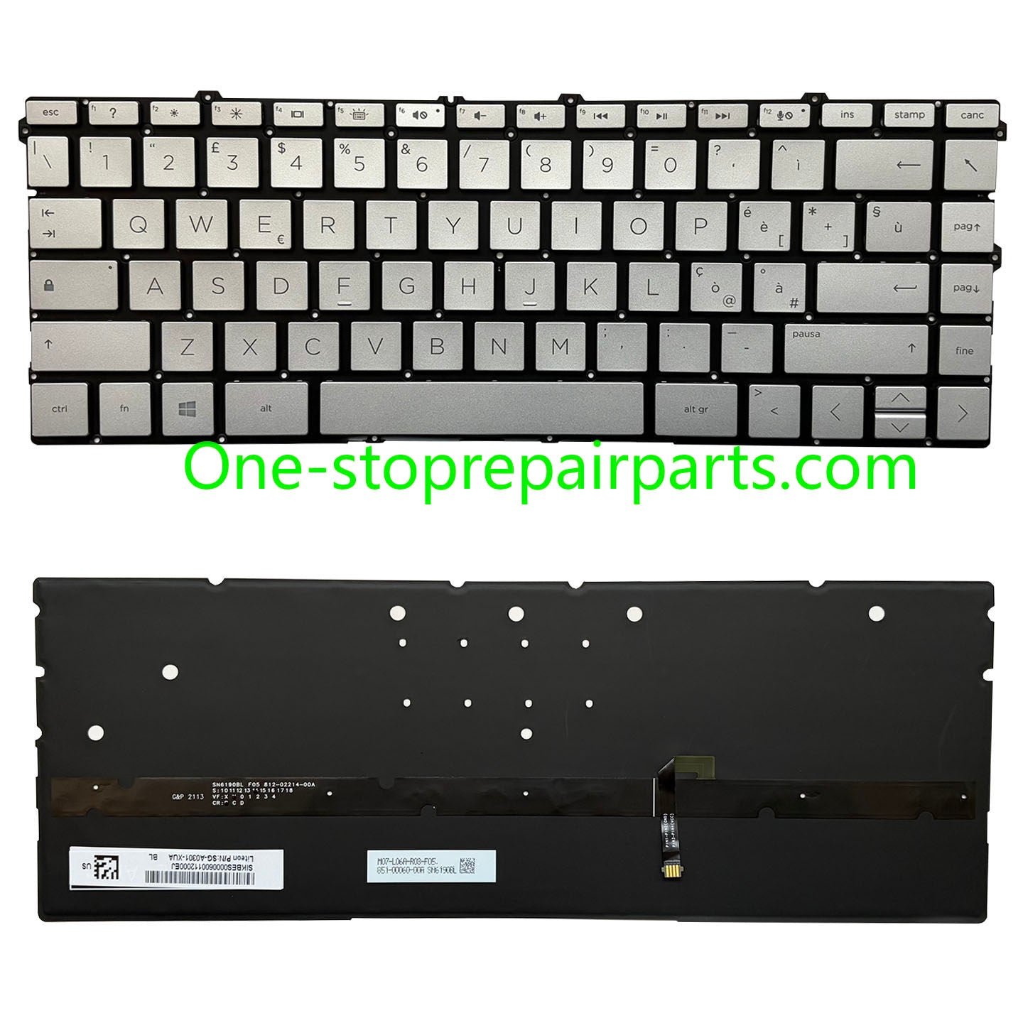 Upper Keyoard  for HP Spectre X360 13-AW TPN-Q225 UK/SP/RU/LA US