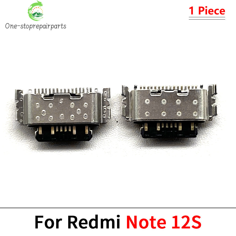 100Pcs, USB Charging Port Connector Charge Jack Socket Dock For Xiaomi Redmi Note 9 9s 10 10s 11 11s 12 12s 13 Pro Plus 4G 5G  Xiaomi  Xiao mi phone repair parts