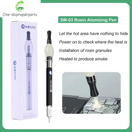 Mijing SW-03 Rosin Atomizing Pen For Macbook Motherboard Repair Short Circuit Detection Atomizer Tool Without Soldering Iron Professional Repair Tools