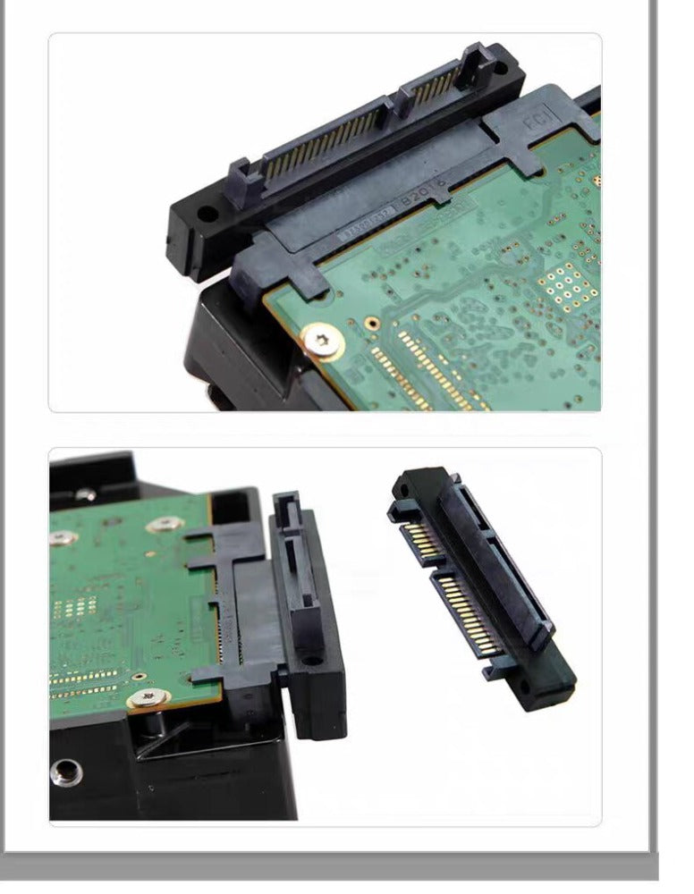 6Gbps SATA 22P SAS SFF-8482 22 Pin to 7 Pin +15 Pin SATA Hard Disk Drive Raid Converter SATA 7+15 22P Data Transfer Computer SSD Adapter repair tools