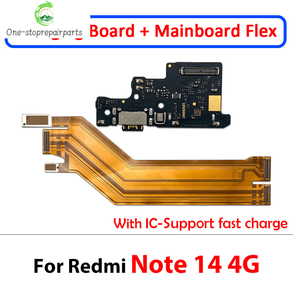 New For XIaomi Redmi Note 14 Pro Plus 4G 5G USB Charging Port Dock Charger Plug Connector Main Board Flex Cable  Xiaomi  Xiao mi phone repair parts
