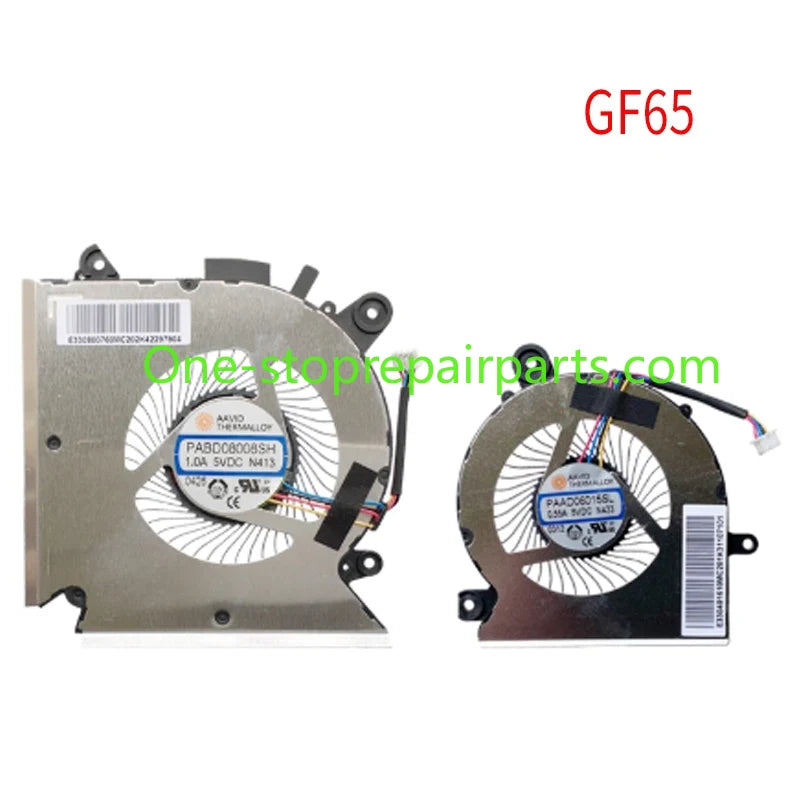 Laptop CPU Cooling Fans for MSI GF63/65/66/76 GL66 WF65 MS-16R1/R2/R5 16W1 N413 N433 N477 N460 PABD08008SH N413 E322500300A New MSI laptop repair parts
