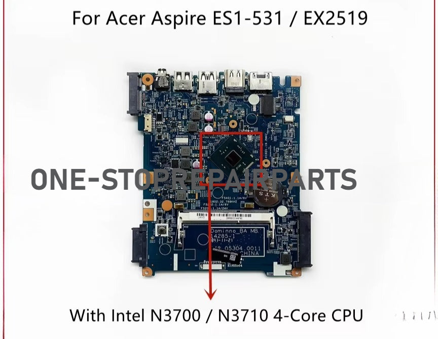 14285-1 For Acer Aspire ES1-531 EX2519 Laptop Motherboard With Intel N3050 N3150 N3710 CPU DDR3 NB.MZ811.001 NB.MZ811.003 Acer laptop repair parts