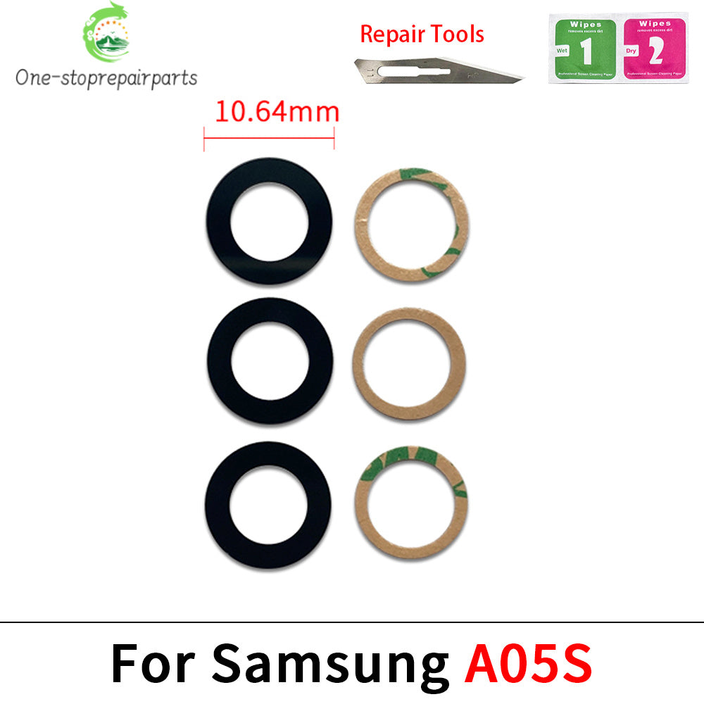 10Pcs, Back Camera Rear Camera Lens Glass With Sticker For Samsung A04 A04s A04e A14 A24 A34 A54 A05 A05s A15 A25 A35 A55 4G 5G