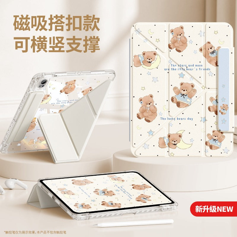 For 2026 new huawei matepad115s protective case air12 tablet cover 11.5 with pen slot pro12.2 magnetic buckle se10.4 For glory x10 anti-drop 9/8 cheese cat Tablet Accessories