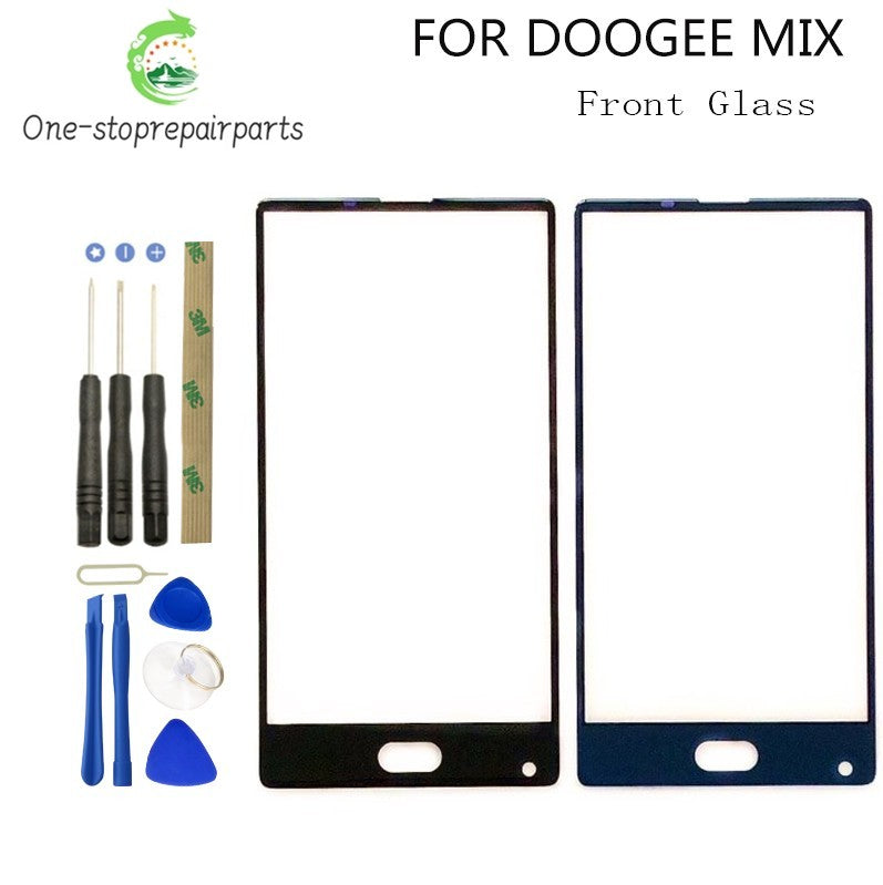 100% Original DOOGEE MIX Front Glass Screen Lens Front Touch Screen Glass Outer Lens for DOOGEE MIX 5.5 inch Phone replacement Other Brand Phone repair parts