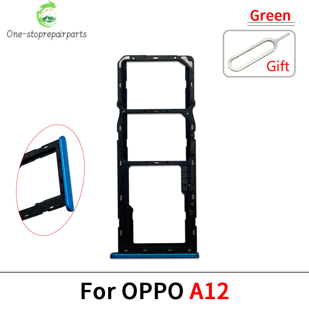 New For OPPO A11 A12 A15 A16 A16s Micro Nano SIM Card Holder Tray Slot Holder Adapter Socket OPPO phone repair parts