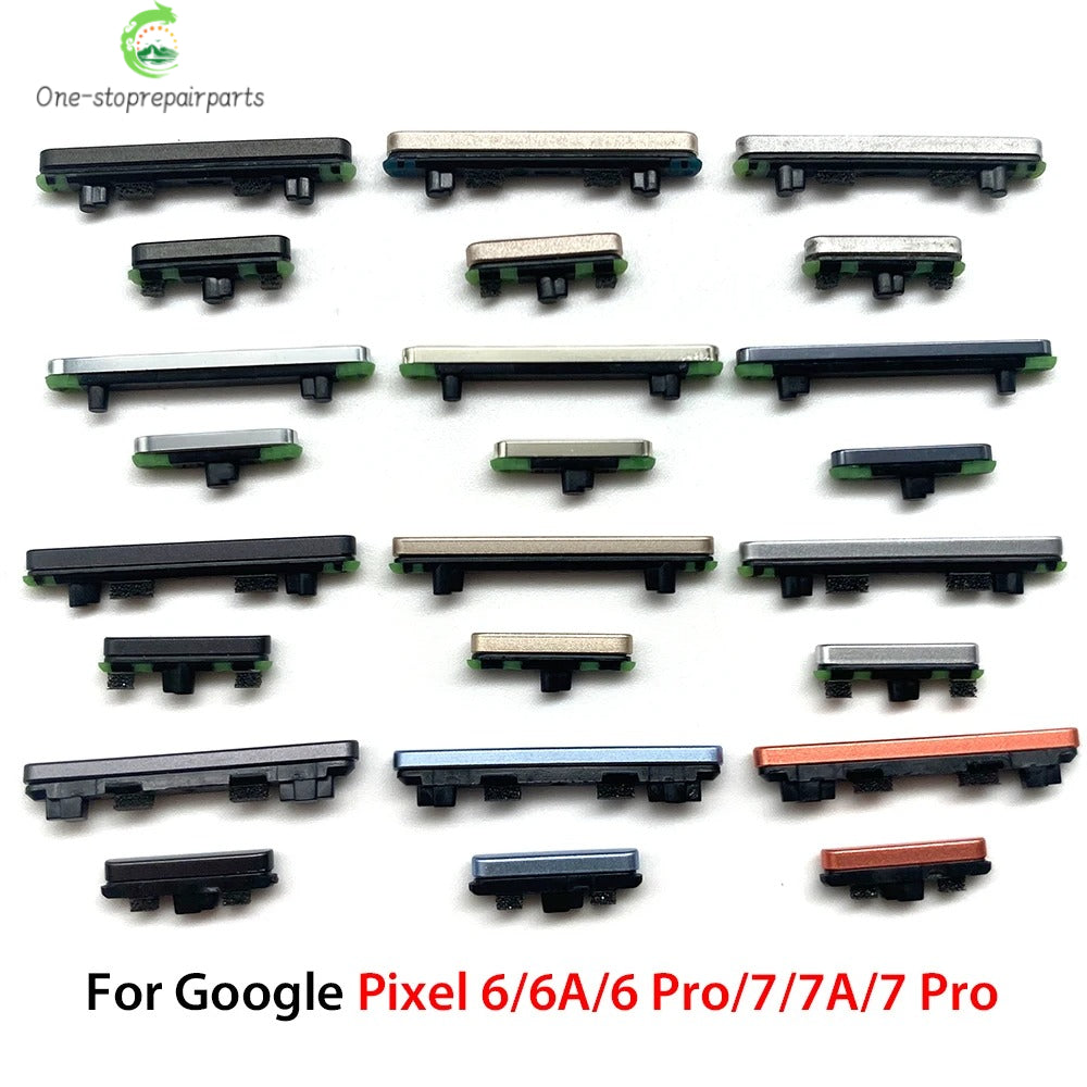 10Pcs/Lot, Volume Power Button Side Key For Google Pixel 6 / Pixel 6 Pro / Pixel 6A / Pixel 7 / Pixel 7 Pro / Pixel 7A Google Pixel phone repair parts