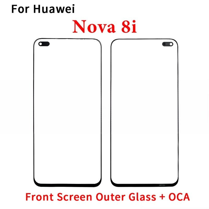New Front Screen Outer Glass With OCA For Huawei Nova 8 8i 9 Pro Se Y60 Y61 Y71 Y72 Y90 Y91 Y70 Plus Huawei phone repair parts