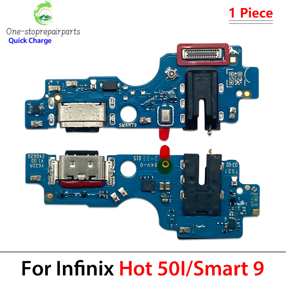 USB Charger Charging Dock Port Connector Flex Cable For infinix Smart 4 5 6 7 8 9 10 HD Pro Plus X6511 X6512 X6823 X6515 X6516  infinix phone repair parts