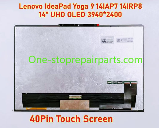 LCD Assembly 14" UHD Touch OLED screen  for Lenovo IdeaPad Yoga 9 14IAP7 14IRP8 5D10S39759 5D10S39760 ATNA40YN01-0 5D11535517 5D10S39927 5D11B31417 5D11B36617 ATNA40YN01 ST140SN154BKL-01X