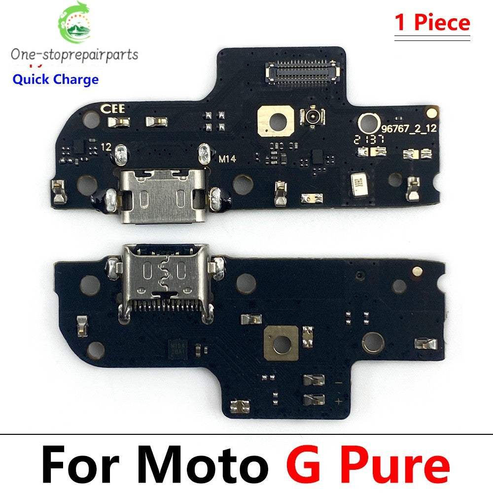 10Pcs, USB Charging Connector Board Port Dock Flex Cable For Moto G Stylus Power Play Pure G 5G Plus 2020 2021 2022 2023 2024 Motorola phone repair parts