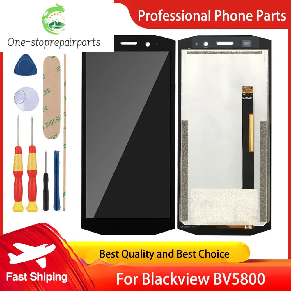 New Touch Screen For Blackview BV5800 Phone LCD Display Assembly Replacement Spare Replacement Parts Free Tools Blackview phone repair parts