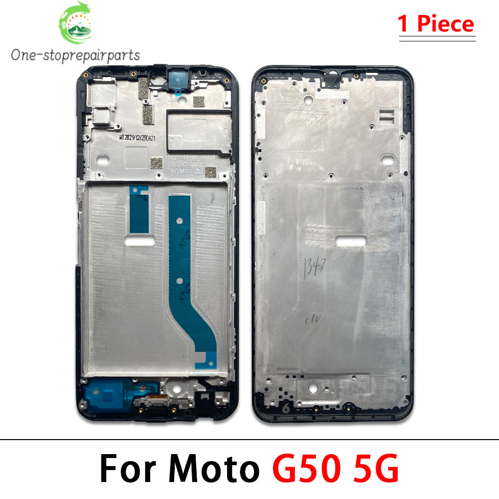 New For Motorola Moto G10 G20 G30 G50 G60 G60S G100 G200 Housing Middle Frame Bezel Plate Cover Motorola phone repair parts