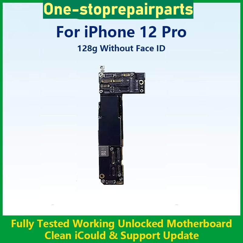 Fully Tested Working Well Motherboard For iPhone 12 Pro Max With/Without Face ID Cleaned iCloud And Support Update Logic Board iPhone phone repair parts