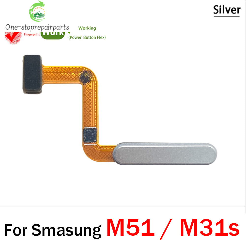 Home Button FingerPrint Touch ID Sensor Flex Cable For Samsung M22 M52 M62 M23 M14 M51 M31s 4G 5G Replacement Parts Samsung phone repair parts