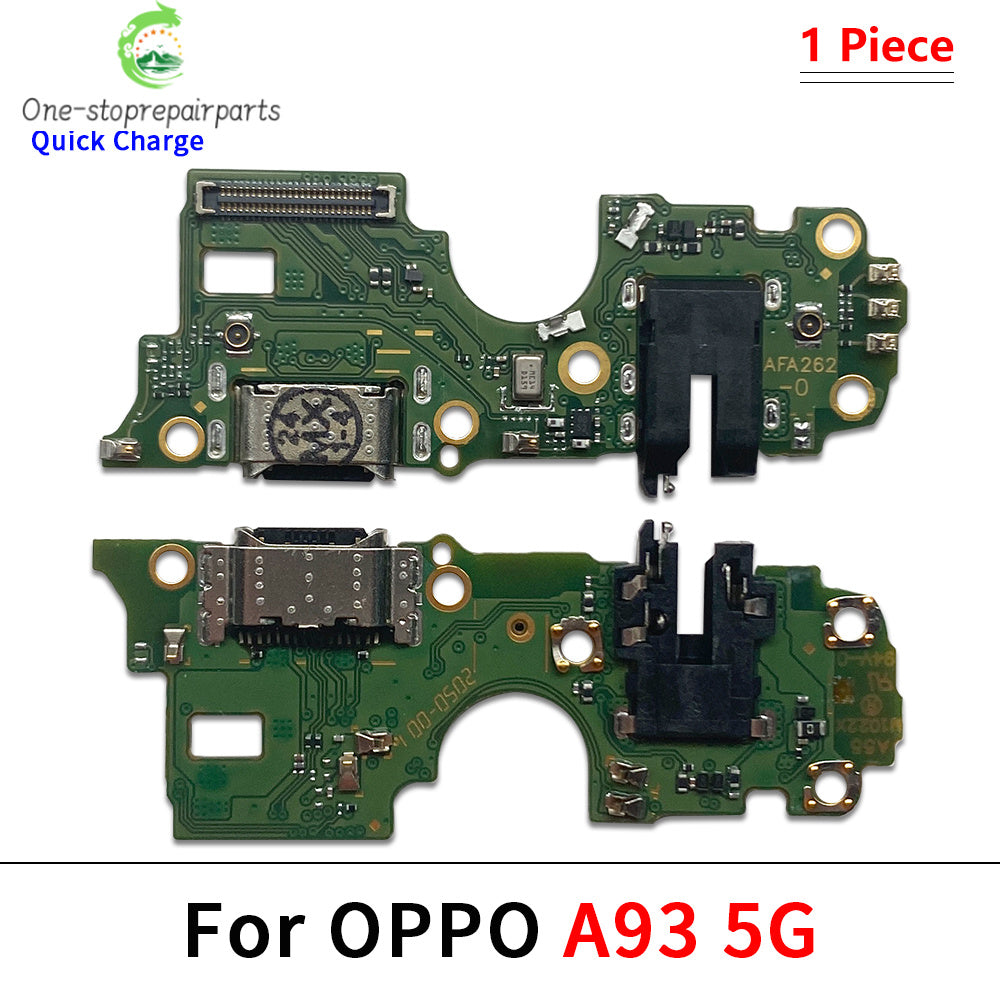 10Pcs USB Charger Charging Dock Port Connector Flex Cable For OPPO A17 A52 A92 A53 A54 A55 A56 A57 A58 A93 A94 A95 A96 A97 4G 5G OPPO phone repair parts